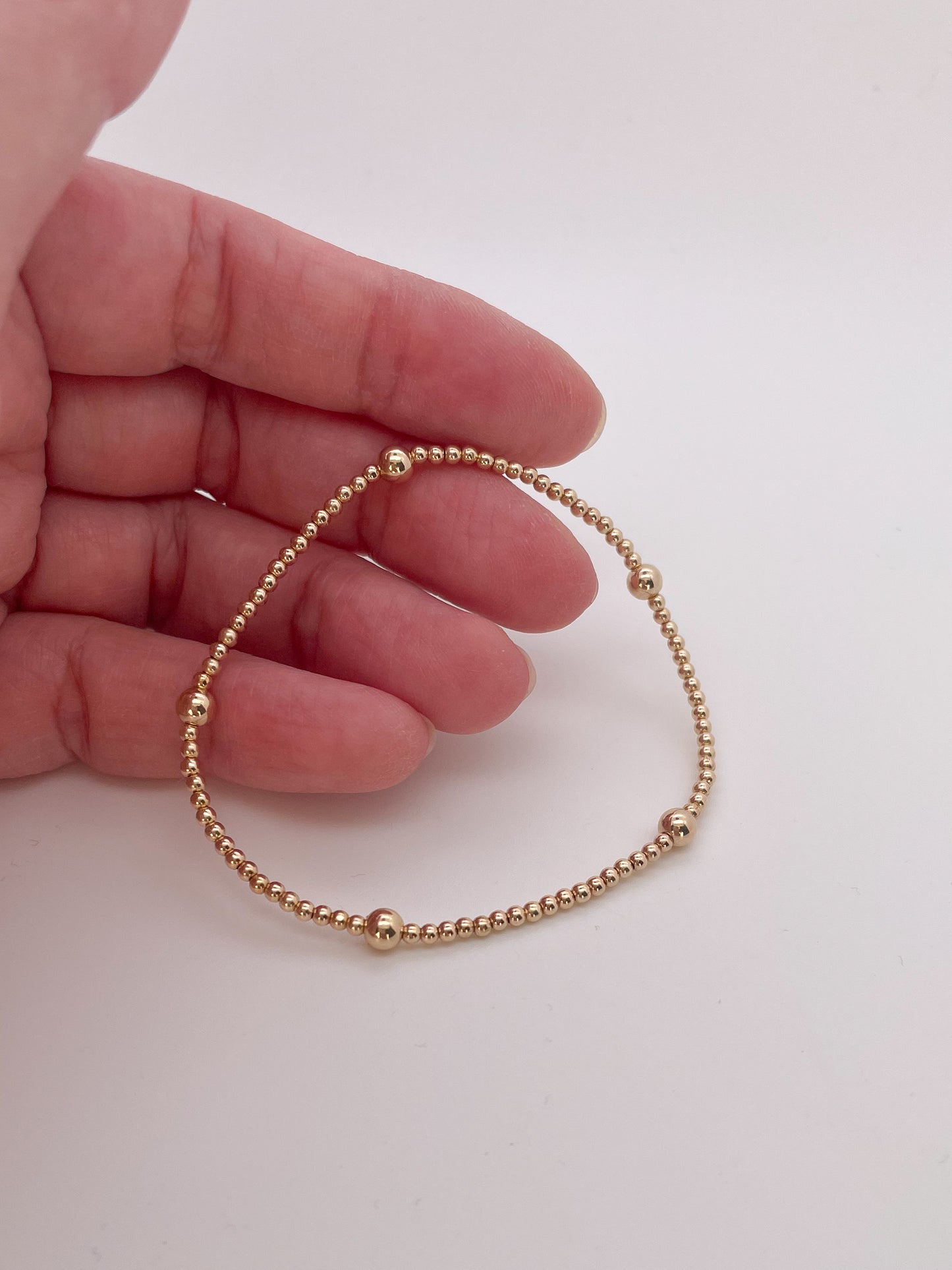 Raelynn gold filled stretch armband