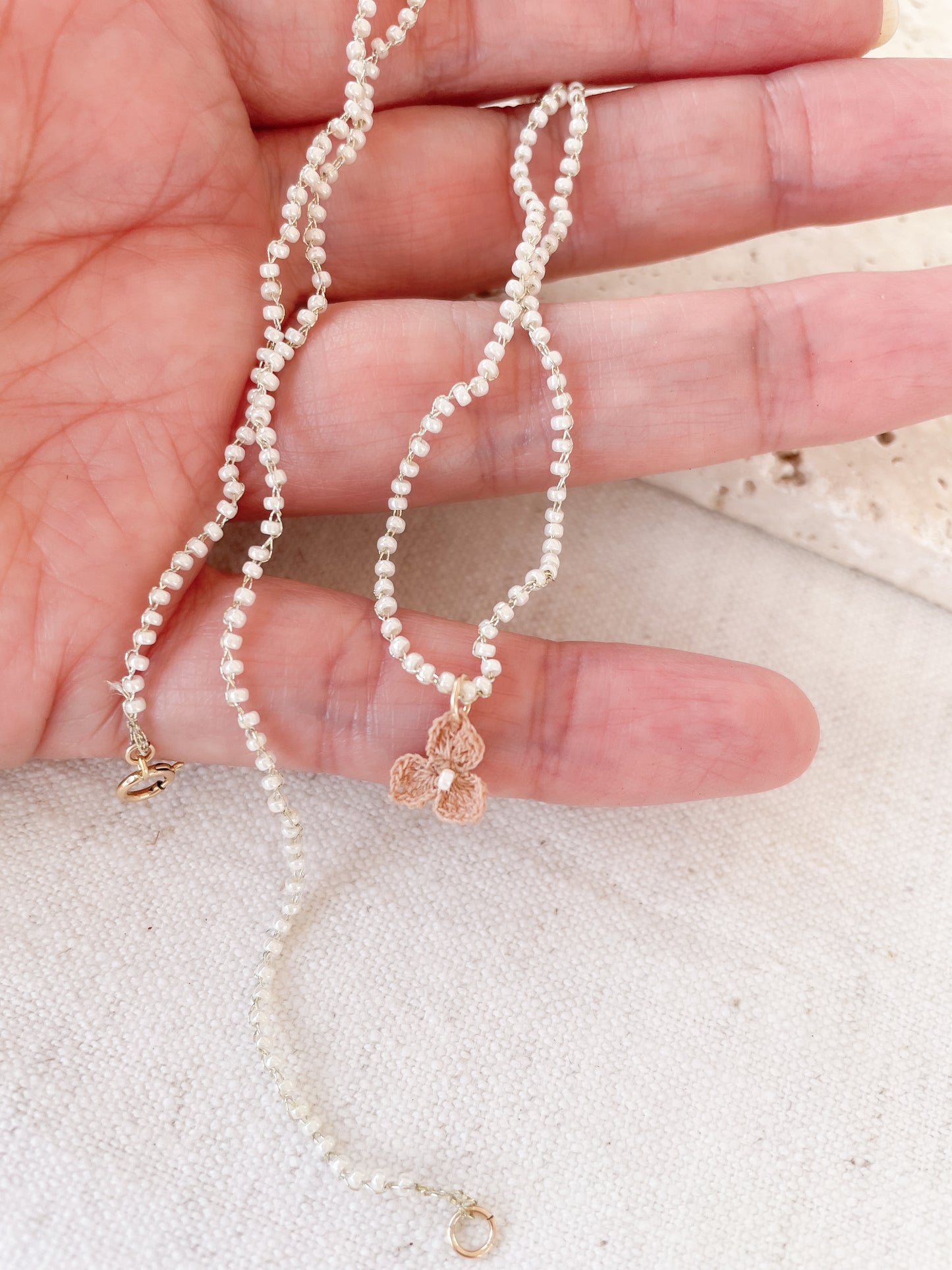 Aiyana micro gehaakte Miyuki ketting