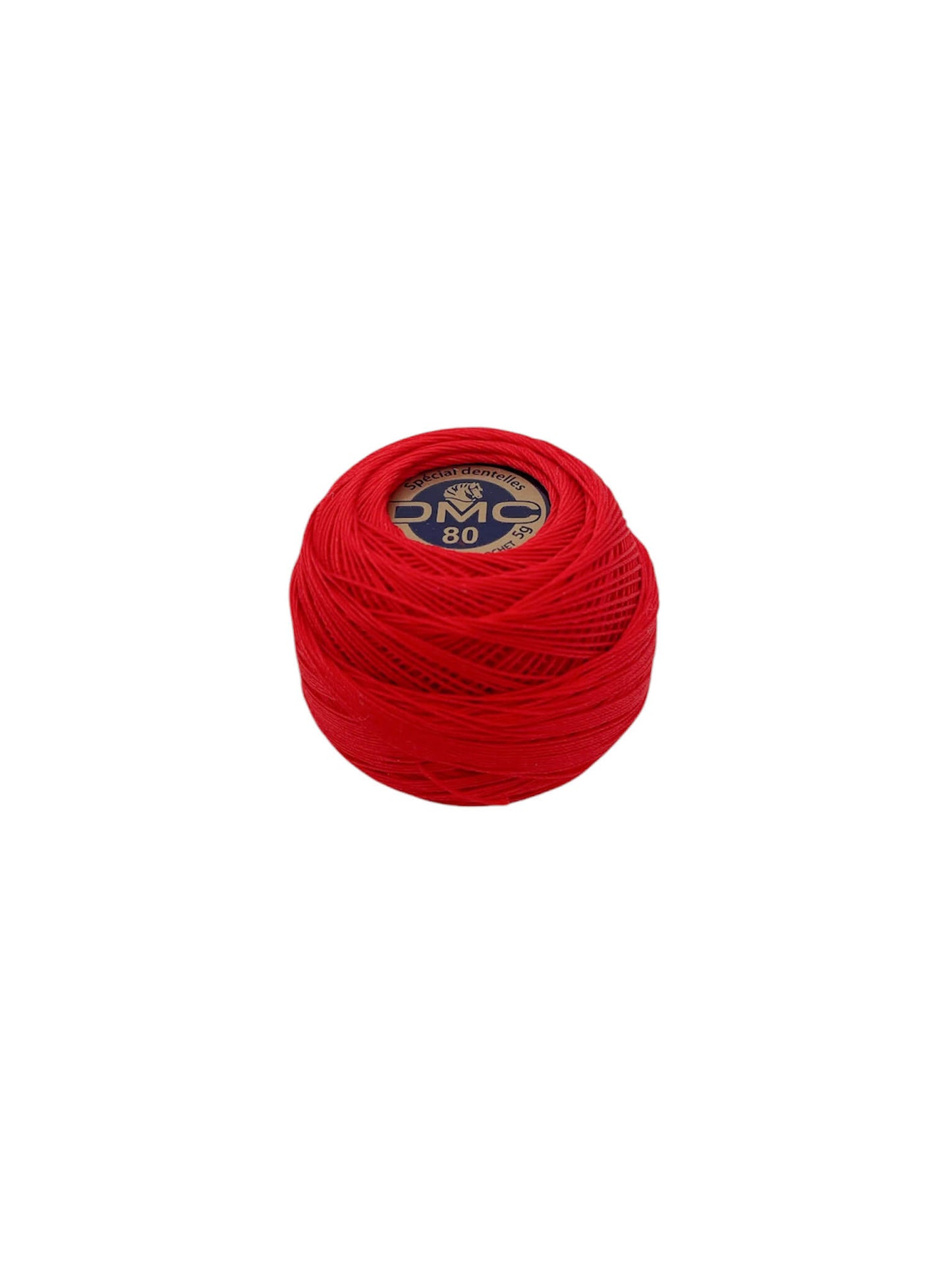 DMC 80 coton spécial dentelles poppy red
