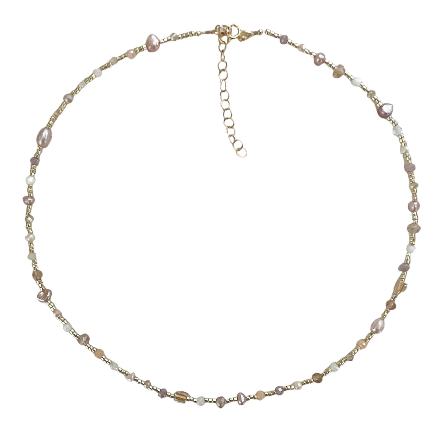 Nola beige choker ketting