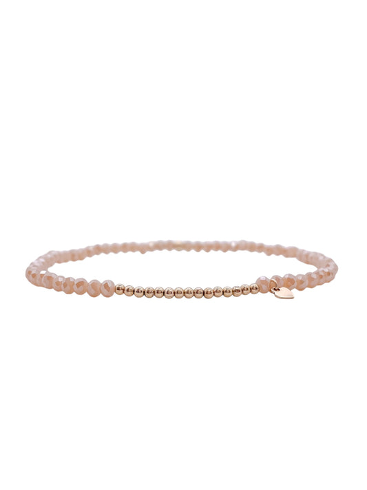 Alura stretch armband beige