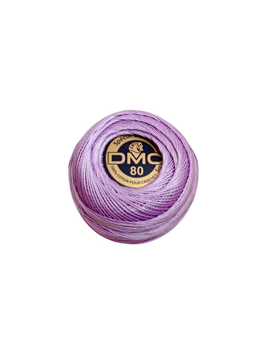 DMC 80 coton spécial dentelles microhaak garen lila