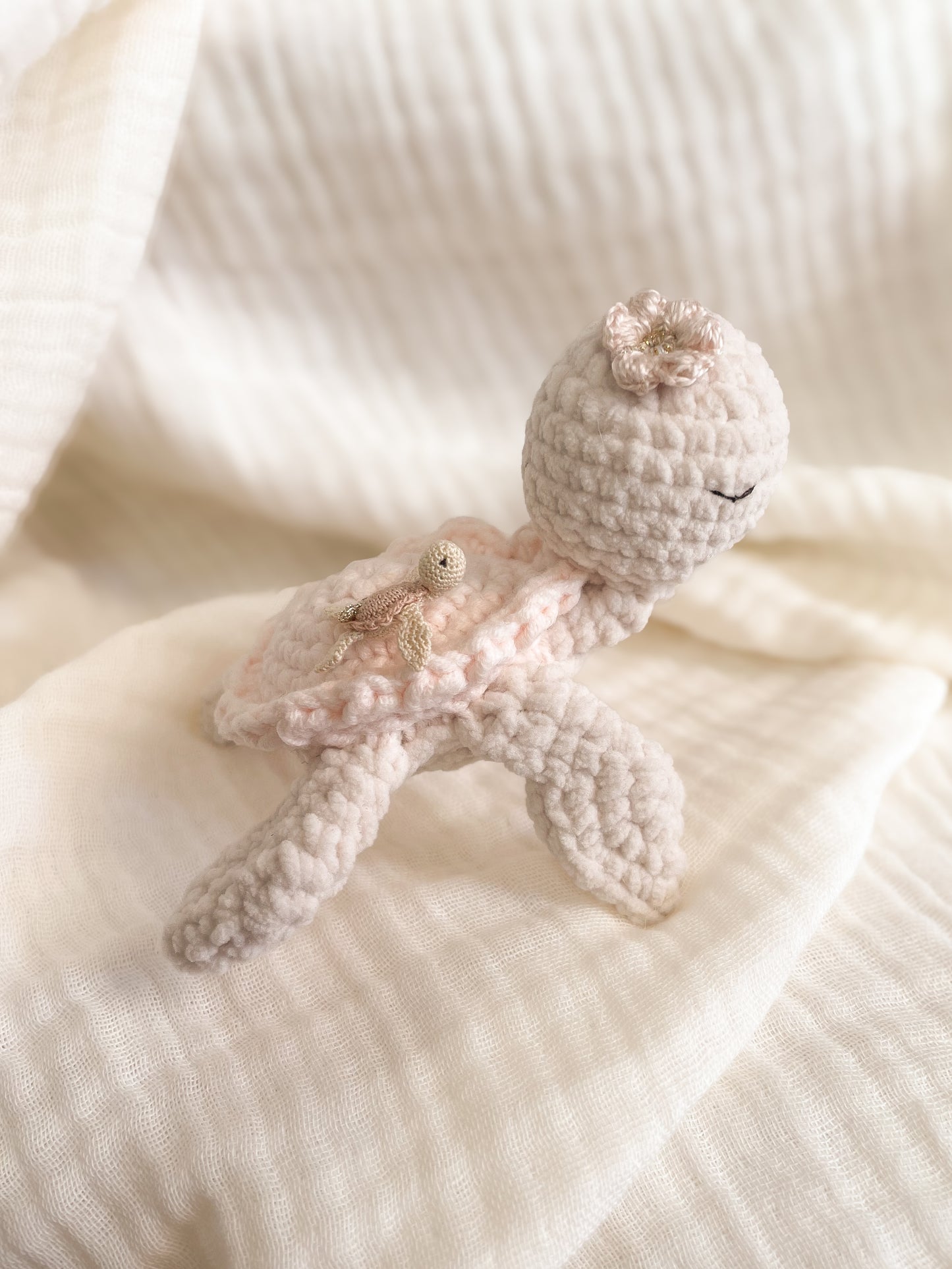 Misty micro gehaakte amigurumi schildpadje