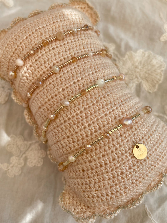 Nola beige armband