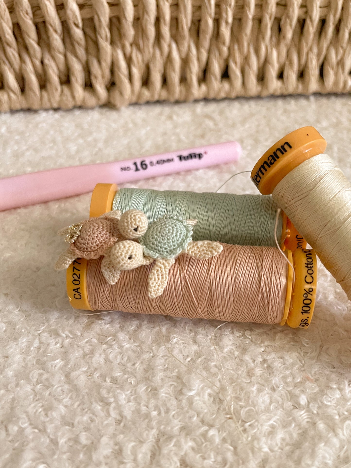 Misty micro gehaakte amigurumi schildpadje