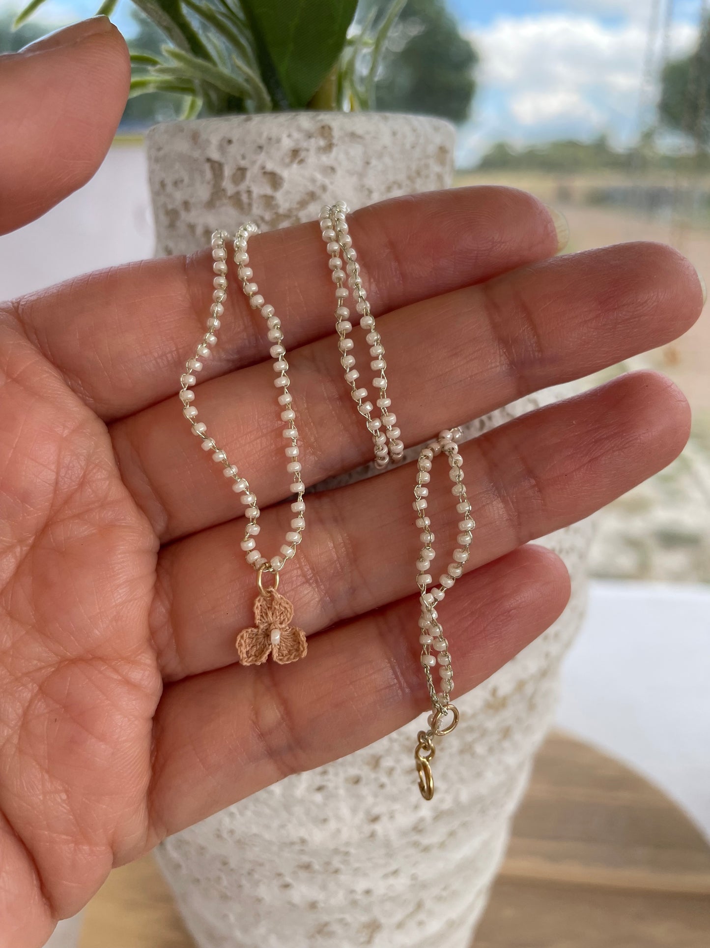 Aiyana micro gehaakte Miyuki ketting