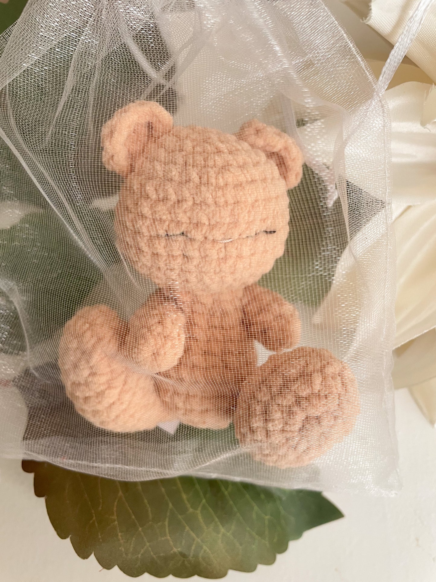 Chloé het gehaakte beertje Amigurumi 9,5 cm