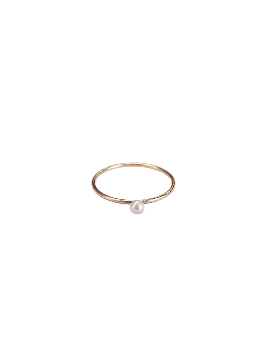 Lulu lichtroze parel ring