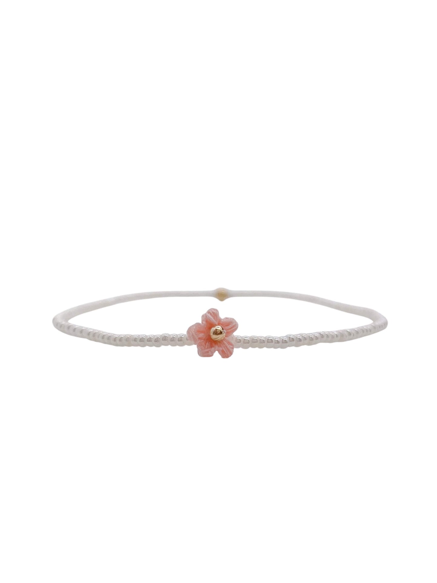 Florine gehaakte bloem stretch armband