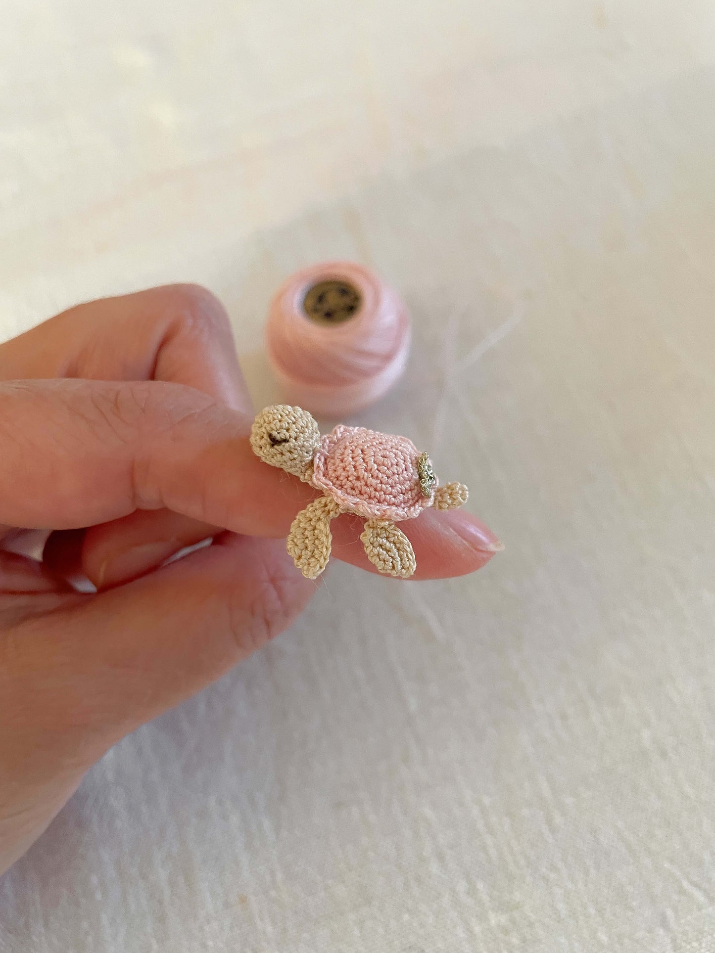 Misty micro gehaakte amigurumi schildpadje